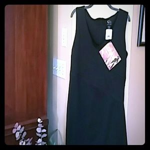 Serena Williams black sleeveless dress